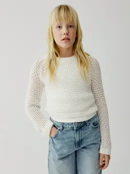 Джемпер сетка со шнуровкой для девочек