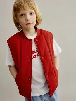 Стеганый дутый жилет для мальчиков