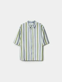 Рубашка с коротким рукавом в полоску для мальчиков