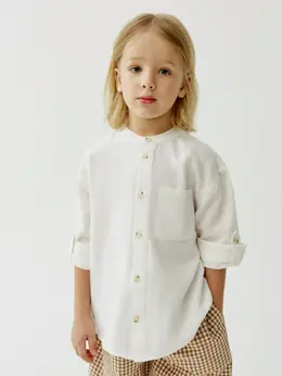 Рубашка с содержанием льна для мальчиков