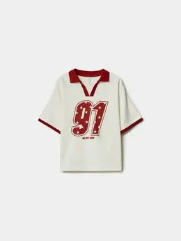 Футболка оверсайз в спортивном стиле для девочек