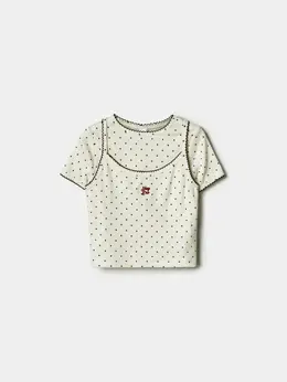 Набор из топа и футболки для девочек