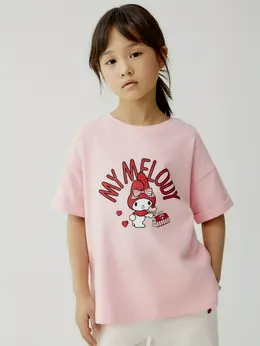 Футболка с принтом Hello Kitty для девочек