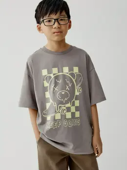 Футболка оверсайз с принтом для мальчиков