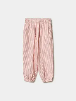 Брюки-аладдины из смесового льна