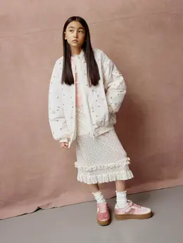 Юбка миди с принтом для девочек