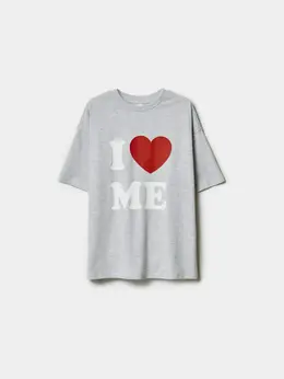 Футболка оверсайз с принтом для девочек