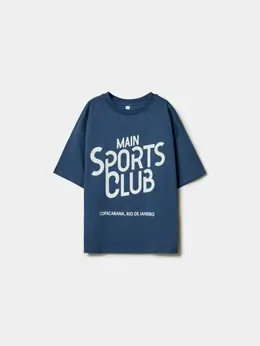 Футболка оверсайз с принтом для девочек