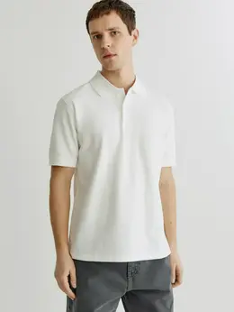 Хлопковое поло прямого кроя