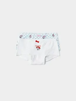Набор из 2 трусов-шортиков с принтом Hello Kitty My Melody для девочек
