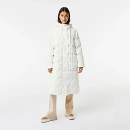 Женская длинная стеганая куртка Lacoste