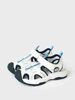 Сандалии детские для мальчика с закрытым носом и кожаной стелькой