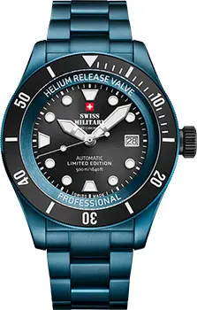 Швейцарские наручные  мужские часы Swiss Military SMA34075.10. Коллекция Diver
