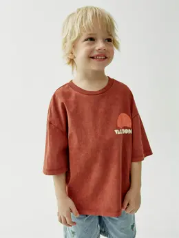 Футболка оверсайз с принтом для мальчиков