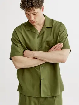 Рубашка из хлопка и льна