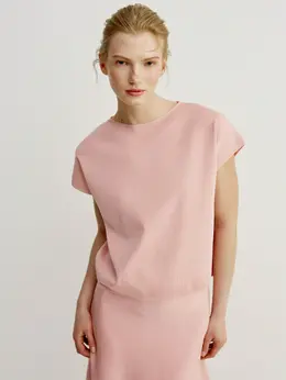 Вязаный жилет из смесового лиоцелла с содержанием шелка