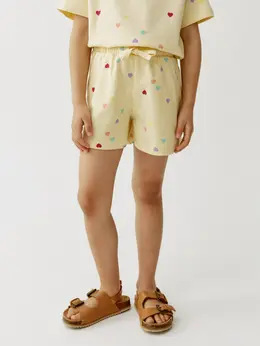 Трикотажные шорты с принтом для девочек