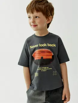 Футболка оверсайз с принтом для мальчиков