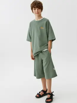 Удлиненные трикотажные шорты для мальчиков