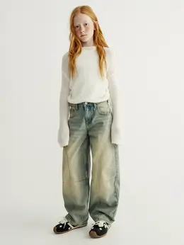 Винтажные джинсы Baggy Fit для девочек