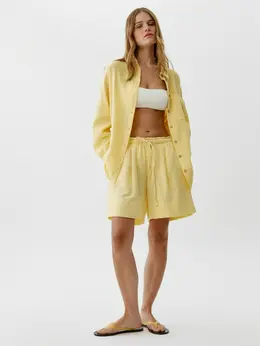 Свободные шорты из муслина