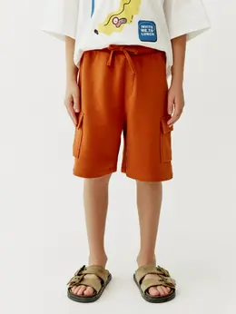 Трикотажные шорты-карго для мальчиков