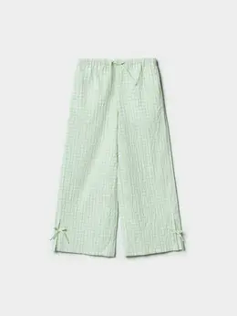 Широкие брюки в клетку для девочек