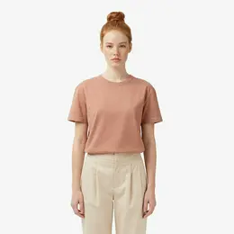 Женская хлопковая футболка Lacoste