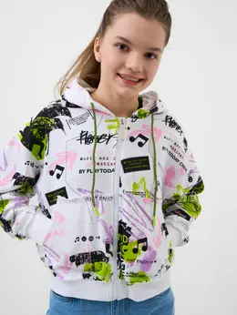 Толстовка для девочки подростка оверсайз на молнии