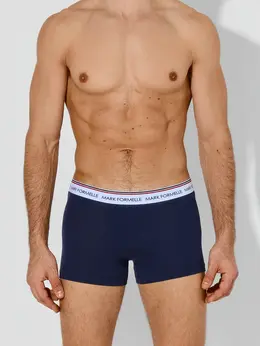 Трусы боксеры мужские синие базовые
