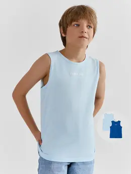 Майка бельевая для мальчиков в наборе из хлопка, 2 шт