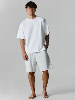 Шорты домашние мужские серые прямого кроя