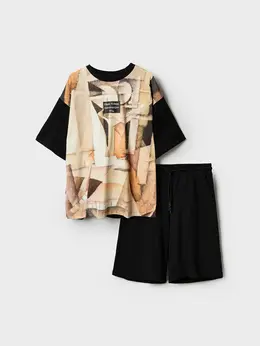 Комплект трикотажный фуфайка футболка шорты