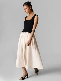 Платье женское черное длинное