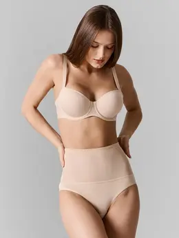 Трусы корректирующие женские бежевые с высокой посадкой