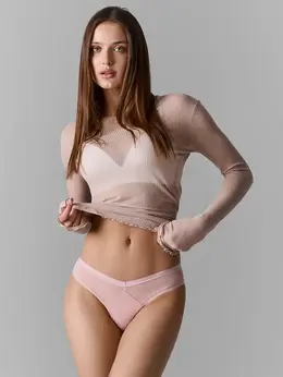 Трусы бразилиана женские розовые