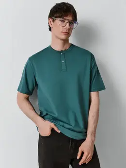 Поло мужское зеленое из 100% хлопка