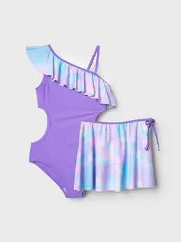 Комплект трикотажный купальник юбка