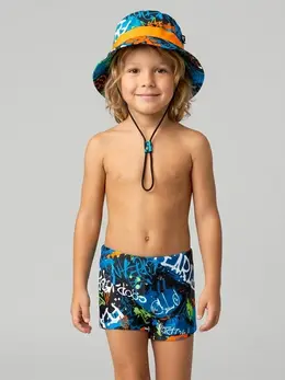 Комплект плавки шорты трикотажные панама