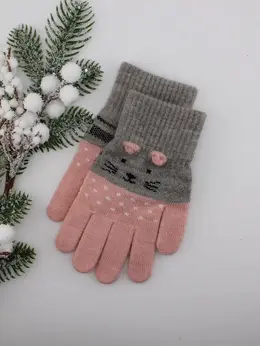 Перчатки детские, вязанные