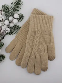 Перчатки женские, вязанные