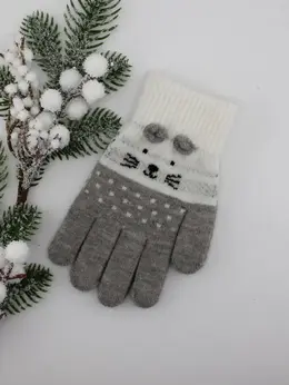 Перчатки детские, вязанные