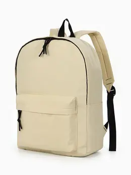 Рюкзак школьный, 1 отделение, 4 кармана, 30×12×40 см, сливочный