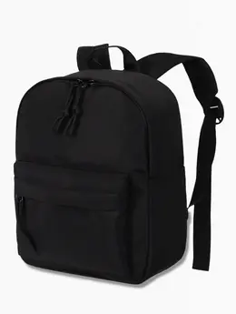 Рюкзак детский, 1 отделение, 3 кармана, 20×12×25 см, черный