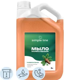 Мыло жидкое хозяйственное NG Simple line Хвоя антибактериальное 3 л