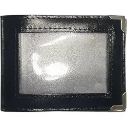 Обложка для удостоверений натуральная кожа черная