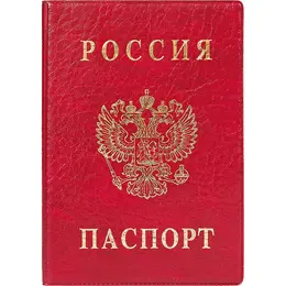 Обложка для паспорта ДПС из ПВХ красного цвета (2203.В-102)