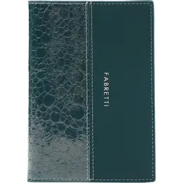 Обложка для паспорта Fabretti натуральная кожа изумрудная