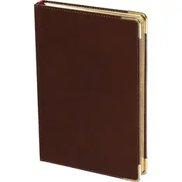 Ежедневник полудатированный Bruno Visconti Imperium натуральная кожа А5 192 листа коричневый (золотистый обрез), 3-023/123