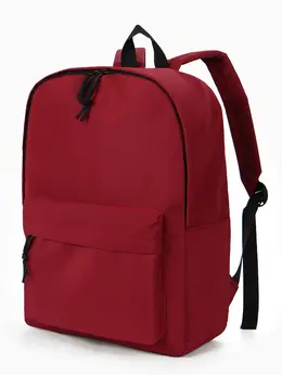 Рюкзак школьный, 1 отделение, 4 кармана, 30×12×40 см, бордовый